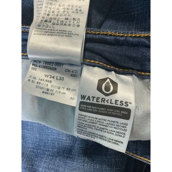 Levi's 721 High Rise Skinny Jeans men's Size 34 Blue Denim - Picture 12 of 12